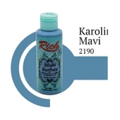Rich Multi Surface 2190 Karolina Mavi Akrilik Boya 120 cc - 1