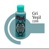 Rich Multi Surface 2288 Gri Yeşil Akrilik Boya 120 cc - 1