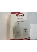 ELBA ELB15 25W 3.0A Usb-A To Usb-C Çift Girişli Hızlı Şarj Akım Koruma Isıya Dayanıklı EV Şarj Kafa - 1