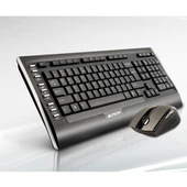 A4 TECH 9300F Q Kablosuz Usb Siyah Lux Multimedya Klavye/Mouse Set - 1