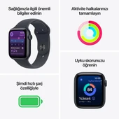 Apple Watch SE 3 GPS 44mm Yıldız Işığı Alüminyum Kasa ve Yıldız Işığı Spor Kordon - M/L - 7