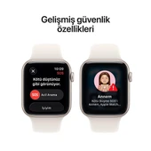 Apple Watch SE 3 GPS 44mm Yıldız Işığı Alüminyum Kasa ve Yıldız Işığı Spor Kordon - M/L - 2