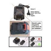 Power Black Şarjlı Matkap, Kırıcı, Taşlama, İspiral, Budama, Testere, Somun Sıkma Bataryası 10 Pili - 4