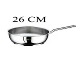 Oms Çelik Tava 26x6 CM Silikonlu Cam Kapaklı - Sarı - 4