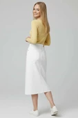 Çıtçıt Detaylı Bluz Sarı T4343 - 2