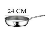 Oms Çelik Tava 24x6 CM Cam Kapaklı - Kırmızı - 2