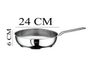 Oms Çelik Tava 24x6 CM Cam Kapaklı - Kırmızı - 3