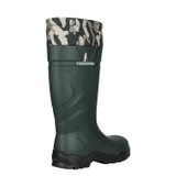 Konçlu PU Uzun Avcı Çizmesi - Su Geçirmez - Kaymaz Taban - Thermoking - Balıkçı Çiftçi Çizme thumbnail 4