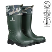 Konçlu PU Kısa Avcı Çizmesi - Su Geçirmez - Kaymaz Taban - Thermoking - Balıkçı Çiftçi Çizme thumbnail 1