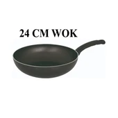 Mehtap Teflon Wok Tava - 24 CM Cam Kapaklı - 3