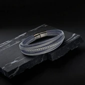 Siyah Çoklu Deri Bileklik 31833B2D2 thumbnail 2