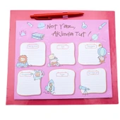 NotYaz 23x27 60 Yaprak Kalemli Bloknot Mousepad Haftalık Planlayıcı  AKLINDA TUT (KBM-3327) - 1