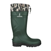 Konçlu PU Uzun Avcı Çizmesi - Su Geçirmez - Kaymaz Taban - Thermoking - Balıkçı Çiftçi Çizme thumbnail 2