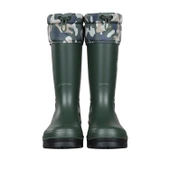 Konçlu PU Uzun Avcı Çizmesi - Su Geçirmez - Kaymaz Taban - Thermoking - Balıkçı Çiftçi Çizme thumbnail 3