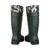 Konçlu PU Uzun Avcı Çizmesi - Su Geçirmez - Kaymaz Taban - Thermoking - Balıkçı Çiftçi Çizme thumbnail 5