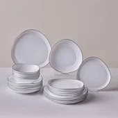 Karaca Agata 24 Parça 6 Kişilik Opal Cam Yemek Takımı thumbnail 2