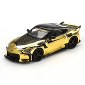 Eğitici Oyuncak Mini GT 1/64 Nissan Z VeilSide FFZ400 Gold Chrome - 1