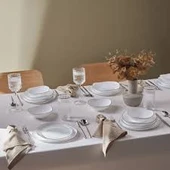 Karaca Agata 24 Parça 6 Kişilik Opal Cam Yemek Takımı thumbnail 1
