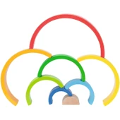 Simba Eichhorn Waldorf 8 li Ahşap Gökkuşağı Oyuncağı - 2