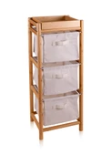 The Mia Bambu 3 Bez Çekmeceli Düzenleyici Dolap Raf 90x35x30 Cm thumbnail 1