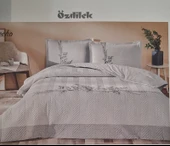 Özdilek RANFORCE ÇİFT KİŞİLİK DÖRT MEVSİM SET HELECHO GRİ - 1