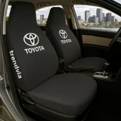 Toyota Siyah Renk Ön Arka Koltuk Kılıfı Penye Servis Tipi Araba Koltuk Koruyucu - 1