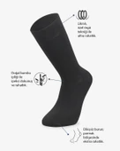 6 Lı Royam Konsept Bambu Koku Yapmayan Erkek Kışlık Dikişsiz Soket Çorap - 6