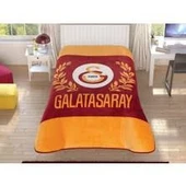 Taç Galatasaray Klasik Aslan Lisanslı Tek Kişilik Battaniye thumbnail 1