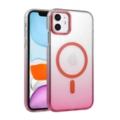 iPhone 11 Kılıf Glossy Magsafe Simli Sert Kapak - 5
