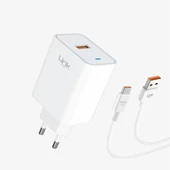 LinkTech T461e Eco 45W (67-120W) QC3.0 Turbo Şarj Type-C Kablolu Şarj Aleti - 1