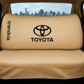 Toyota Bej Renk Ön Arka Koltuk Kılıfı Penye Servis Tipi Araba Koltuk Koruyucu thumbnail 2
