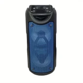 1558 3 inc RGB Ledli Radyolu Taşınabilir Bluetooth Hoparlör Parti Speaker - 2