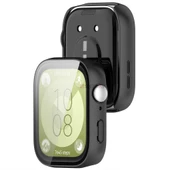 Huawei Watch Fit 3 Uyumlu Güçlendirilmiş 360 Kasa ve Ekran Koruyucu  Siyah - 2