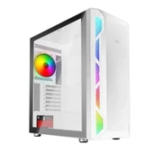 POWERBOOST 650W 80+ PB-P3701BW MESH GAMING ATX Beyaz Oyun Kasası thumbnail 1