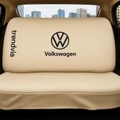 Volkswagen Bej Renk Ön Arka Koltuk Kılıfı Penye Servis Tipi Araba Koltuk Koruyucu - 2