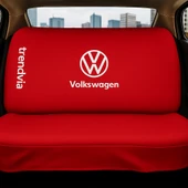 Volkswagen Kırmızı Renk Ön Arka Koltuk Kılıfı Penye Servis Tipi Araba Koltuk Koruyucu - 2