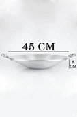 Alüminyum Eloksallı 45cm Kalın Sac Kavurma ve Gözleme Sote Tavası - 2