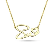 Kalbimdeki İsim Gümüş Kolye thumbnail 1