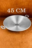 Alüminyum Eloksallı 45cm Kalın Sac Kavurma ve Gözleme Sote Tavası - 4