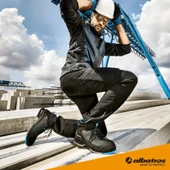 Taraval Mid Fiberglass Koruyucu Burunlu Siyah Mavi S3L ESD SRC İş Ayakkabısı 45 Numara thumbnail 6