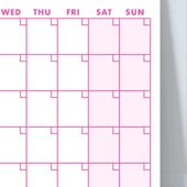 12 Aylık Planlayıcı Zamansız Takvim, Alışkanlık Takip Planlayıcı, Sürekli Takvim, Renkli Tarihsiz Takvim, 33 x 48 cm, A4 thumbnail 7