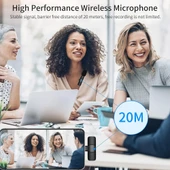 NoTech Lavalier K9 Type-C Kablosuz Yaka Mikrofonu - 3