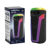 HEPU HP-113 5W Mikrofonlu RGB Led Kablosuz Bluetooth Hoparlör - 5