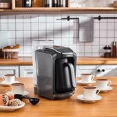 Karaca Hatır Su Hazneli Otomatik Türk Kahve Makinesi Galaxy Gray thumbnail 2