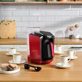 Karaca Hatır Su Hazneli Otomatik Türk Kahve Makinesi Imperial Red thumbnail 2
