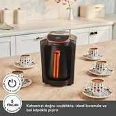 Karaca Hatır Neo-S Sütlü Türk Kahve Makinesi Tangerine thumbnail 2