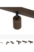 GU10 4’lü Kahverengi Siyah Metal Spot Hareketli Başlık Tasarruflu LED - 2