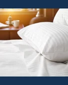Solivane Otel Tipi Lüks Yastık Kılıfı | 83 Tel Pamuk Saten Çizgili Kumaş | Queen Size 60x80 - 8