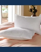 Solivane Otel Tipi Lüks Yastık Kılıfı | 83 Tel Pamuk Saten Çizgili Kumaş | Queen Size 60x80 - 6