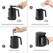 Karaca Hatır Köz Türk Kahve Makinesi Shiny Black thumbnail 3